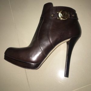 Michael Kors leather booties
